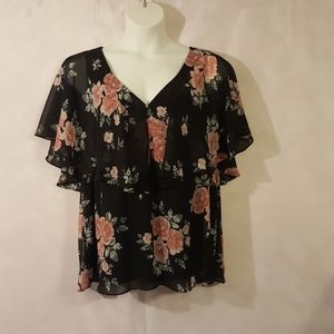 Torrid Ruffle Sleeve Blouse